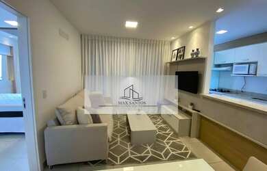 Imagem: O apartamento possui 1 Dormitório, 1 Banheiro, 1 Vaga na garagem