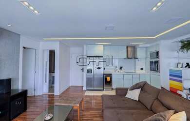 Imagem: O apartamento possui 1 Dormitório, 1 Banheiro, 1 Vaga na garagem