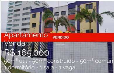 Imagem: O apartamento possui 1 Dormitório, 1 Banheiro, 1 Vaga na garagem