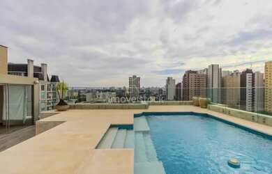 Imagem: O apartamento na cobertura possui 3 Dormitórios, 5 Banheiros