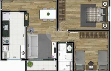 Imagem 9: Belo apartamento disponível para venda no Condomínio Residencial Jardim Di Napoli com 55