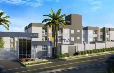 Imagem: O apartamento possui 2 Dormitórios, 1 Banheiro, 1 Vaga na garagem