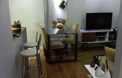 Imagem: O apartamento possui 2 Dormitórios, 1 Banheiro, 1 Vaga na garagem