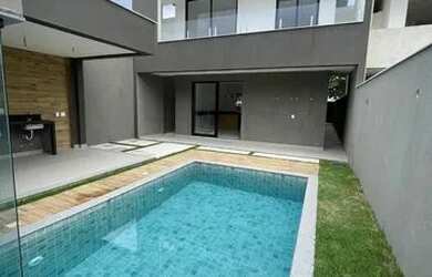 Imagem: A casa em condomínio possui 4 Dormitórios, 5 Banheiros, 3