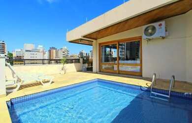 Imagem: O apartamento na cobertura possui 3 Dormitórios, 4 Banheiros