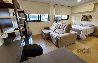 Imagem: A kitnet possui 1 Dormitório, 1 Banheiro, 1 Vaga na garagem