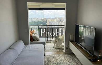 Imagem: O apartamento possui 2 Dormitórios, 1 Banheiro, 1 Vaga na garagem