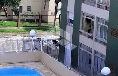 Imagem: O apartamento possui 1 Dormitório, 1 Banheiro, 1 Vaga na garagem