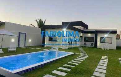 Imagem: A casa em condomínio possui 4 Dormitórios, 3 Banheiros, 4