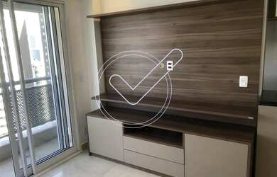 Imagem: O apartamento possui 1 Dormitório, 1 Banheiro, 1 Vaga na garagem