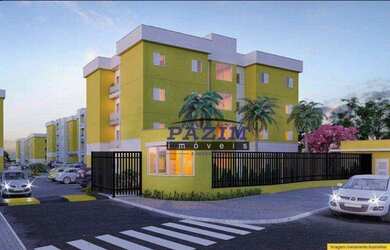 Imagem: O apartamento possui 2 Dormitórios, 1 Banheiro, 1 Vaga na garagem