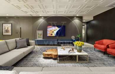 Imagem: O apartamento possui 5 Dormitórios, 5 Banheiros, 4 Vagas na