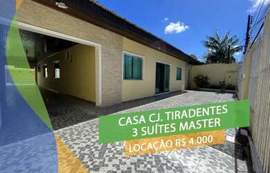 Imagem: A casa possui 3 Dormitórios, 4 Banheiros, 5 Vagas na garagem