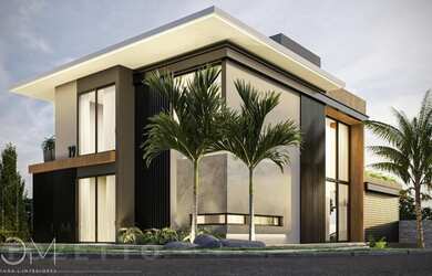 Imagem: A casa possui 4 Dormitórios, 5 Banheiros, 2 Vagas na garagem