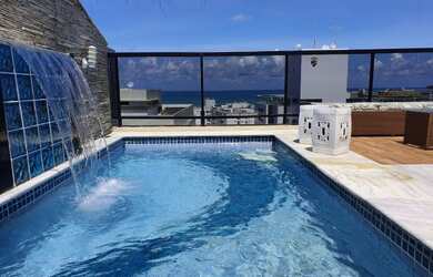 Imagem: O apartamento na cobertura possui 5 Dormitórios, 5 Banheiros