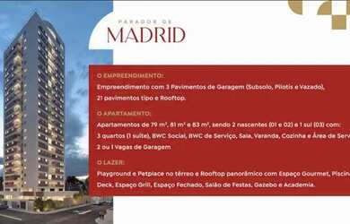 Imagem: O apartamento possui 3 Dormitórios, 2 Banheiros, 1 Vaga na