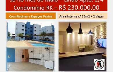 Imagem: O apartamento possui 2 Dormitórios, 1 Banheiro, 2 Vagas na