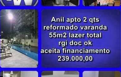 Imagem 1: ANIL APTO REFORMADO 2 QTS LAZER COMPLETO MAIS FOTOS OU INFORMAOÇÕES...