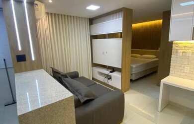 Imagem: O apartamento possui 1 Dormitório, 1 Banheiro, 1 Vaga na garagem