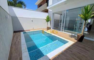 Imagem: A casa em condomínio possui 4 Dormitórios, 5 Banheiros, 4