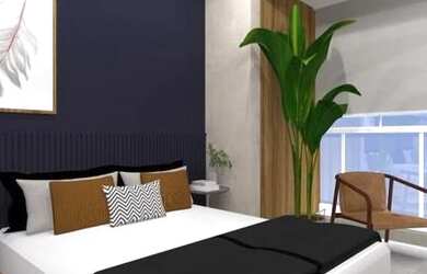 Imagem: O studio possui 1 Dormitório, 1 Banheiro, 33m² de Área, Imóvel