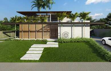 Imagem: A casa em condomínio possui 4 Dormitórios, 5 Banheiros, 3