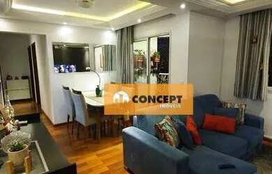 Imagem: O apartamento possui 3 Dormitórios, 2 Banheiros, 1 Vaga na