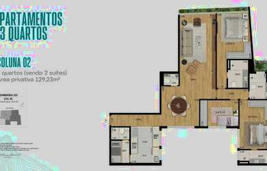 Imagem 13: Apartamento para venda possui 129 metros quadrados com 3 quartos em Leblon - Rio de Janeir