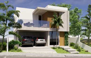 Imagem: A casa possui 4 Dormitórios, 1 Banheiro, 4 Vagas na garagem