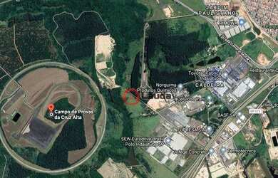 Imagem: O terreno possui 51.457m² de Área e está localizado em Caldeira