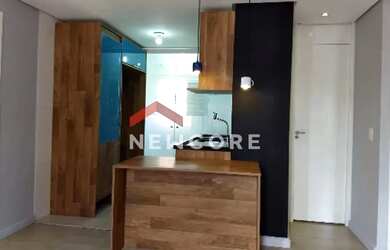 Imagem: O apartamento possui 2 Dormitórios, 1 Banheiro, 1 Vaga na garagem