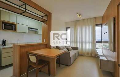 Imagem: O apartamento possui 1 Dormitório, 2 Banheiros, 1 Vaga na garagem