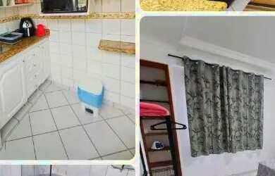 Imagem: O apartamento possui 1 Dormitório, Acomodam 4 pessoas, 1 Vaga