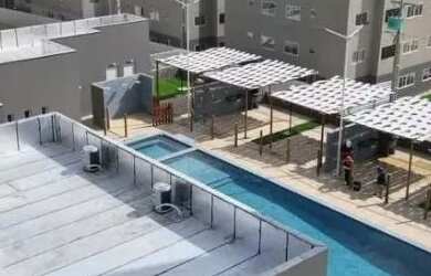 Imagem: O apartamento possui 2 Dormitórios, 1 Banheiro, 1 Vaga na garagem