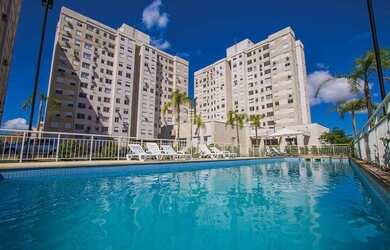 Imagem: O apartamento possui 2 Dormitórios, 1 Banheiro, 1 Vaga na garagem