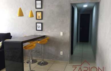 Imagem: O apartamento possui 2 Dormitórios, 1 Banheiro, 1 Vaga na garagem