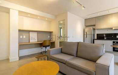 Imagem: O apartamento na cobertura possui 1 Dormitório, 1 Banheiro