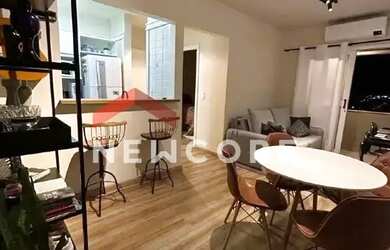 Imagem: O apartamento possui 1 Dormitório, 1 Banheiro, 1 Vaga na garagem