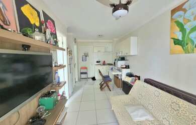 Imagem: O apartamento possui 1 Dormitório, 1 Banheiro, 1 Vaga na garagem