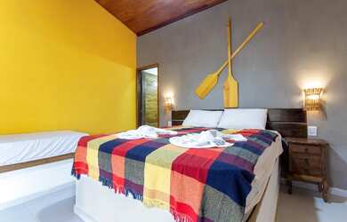 Imagem: A pousada chalé possui 1 Dormitório e está localizado em