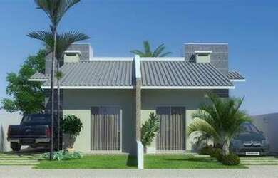 Imagem: A casa possui 4 Dormitórios, 1 Banheiro, 5 Vagas na garagem