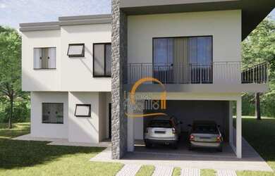 Imagem: A casa em condomínio possui 5 Dormitórios, 5 Banheiros, 5