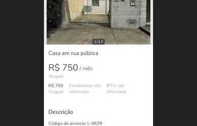Imagem: A casa possui 2 Dormitórios, 2 Banheiros, 1 Vaga na garagem