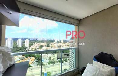 Imagem: O apartamento possui 1 Dormitório, 1 Banheiro, 1 Vaga na garagem