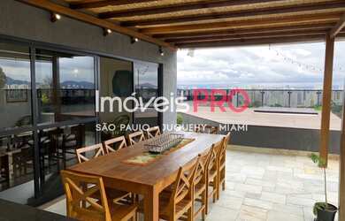 Imagem: O apartamento na cobertura possui 4 Dormitórios, 5 Banheiros