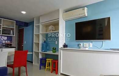 Imagem: O studio possui 1 Dormitório, 1 Banheiro, 1 Vaga na garagem