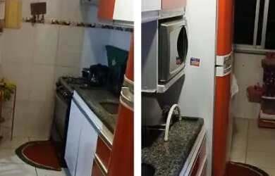 Imagem: O apartamento possui 2 Dormitórios, 1 Banheiro, 1 Vaga na garagem