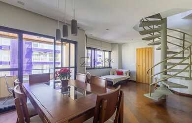 Imagem: O apartamento na cobertura possui 2 Dormitórios, 2 Banheiros