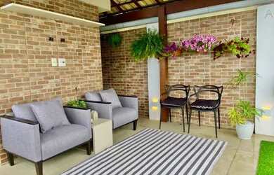 Imagem: O apartamento na cobertura possui 3 Dormitórios, 3 Banheiros