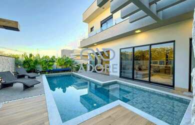 Imagem: A casa em condomínio possui 3 Dormitórios, 5 Banheiros, 3